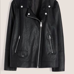 Faux leather jacket